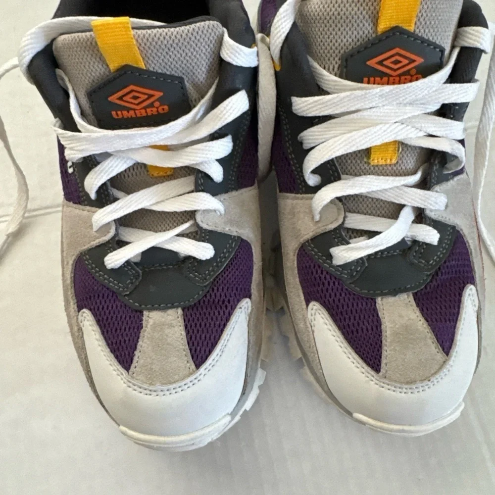 Umbro Gray and Purple Trail Sneakers